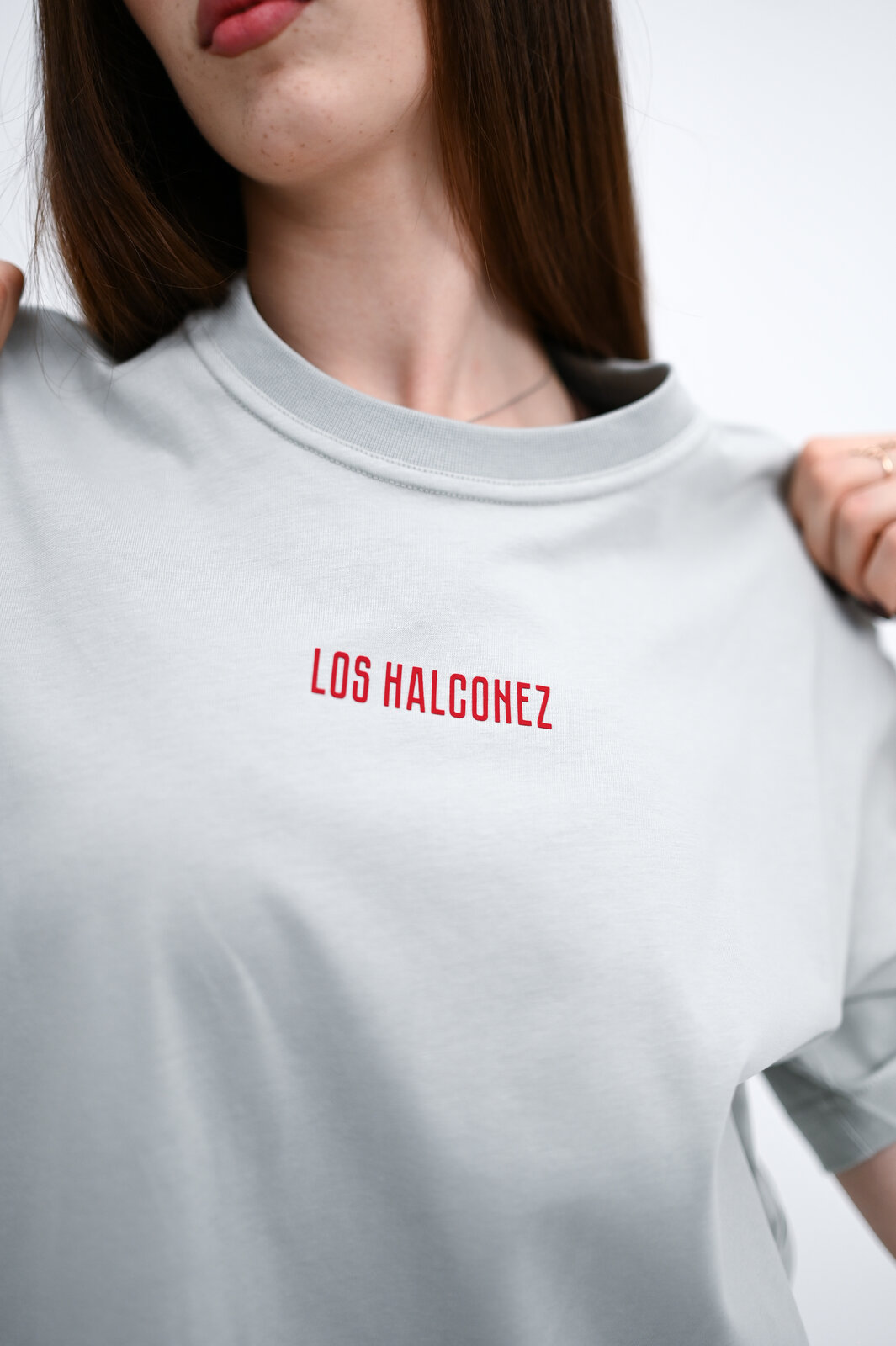 Сіра футболка 100% бавовна Los Halconez
