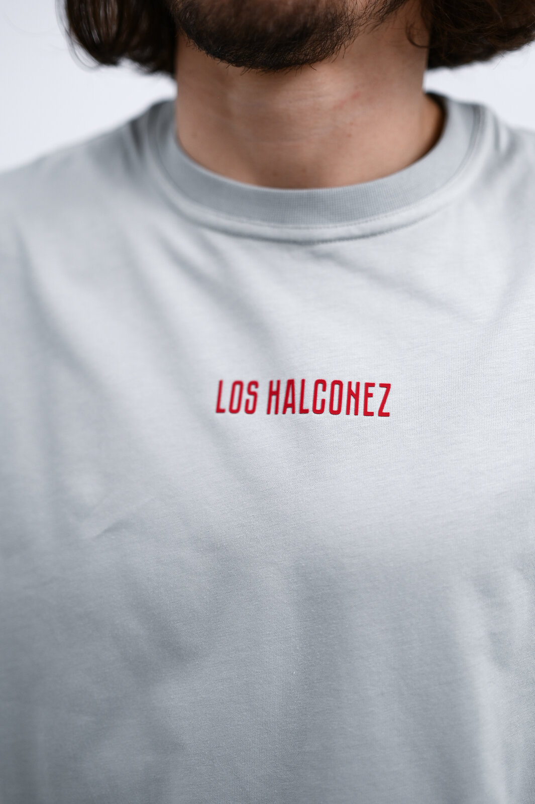Сіра футболка 100% бавовна Los Halconez